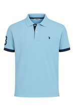 U.S. Polo Assn. Freizeit-Polo US16927 (100% Baumwolle) hellblau Herren