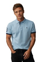 U.S. Polo Assn. Freizeit-Polo US16927 (100% Baumwolle) hellblau Herren