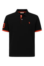U.S. Polo Assn. Freizeit-Polo US16927 (100% Baumwolle) schwarz Herren