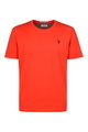 U.S. Polo Assn. Freizeit-Tshirt US16025 (Baumwolle) rot Herren