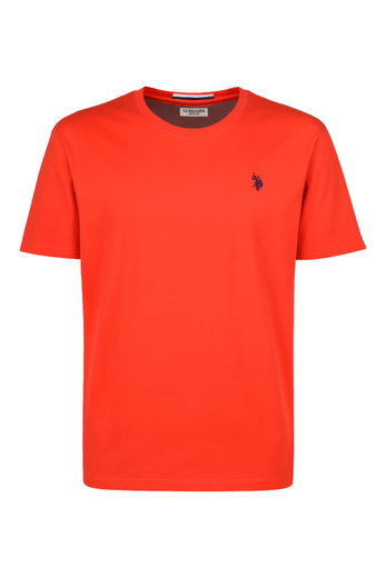 U.S. Polo Assn. Freizeit-Tshirt US16025 (Baumwolle) rot Herren