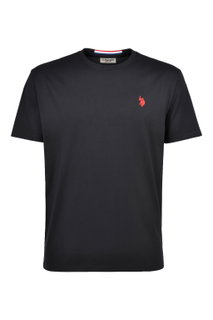 U.S. Polo Assn. Freizeit-Tshirt US16025 (Baumwolle) schwarz Herren