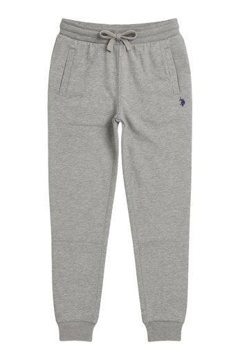 U.S. Polo Assn. Jogginghose Sweatpant (Baumwolle-Mischung) lang grau Herren