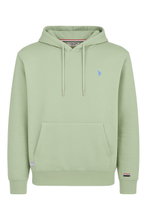 U.S. Polo Assn. Kapuzenpullover Sweat Hoodie Garment Dyed (100% Baumwolle) grün Herren