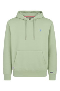 U.S. Polo Assn. Kapuzenpullover Sweat Hoodie Garment Dyed (100% Baumwolle) grün Herren
