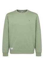 U.S. Polo Assn. Sweatshirt Garment Dyed (100% Baumwolle) salbeigrün Herren