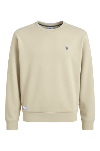 U.S. Polo Assn. Sweatshirt US16956 (100% cotton) desert beige men's