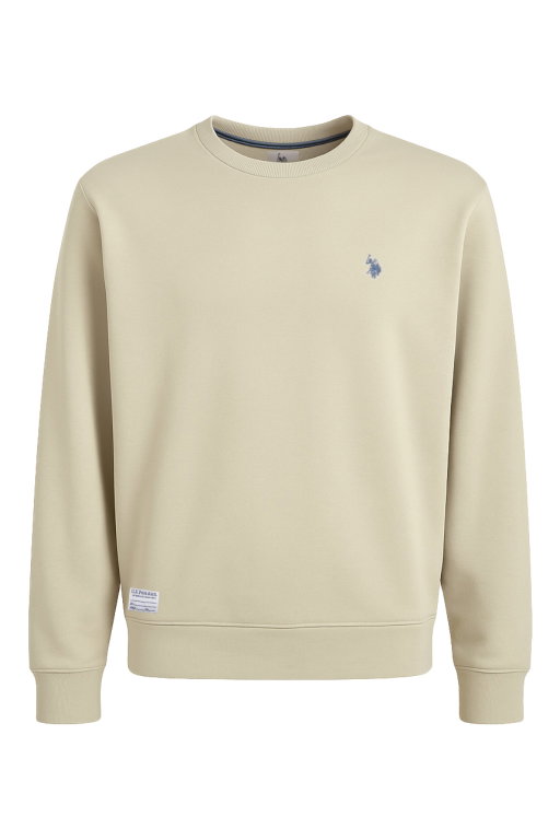 U.S. Polo Assn. Sweatshirt US16956 (100% Baumwolle) desertbeige Herren