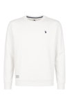U.S. Polo Assn. Sweatshirt US16956 (100% Baumwolle) weiss Herren