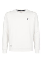 U.S. Polo Assn. Sweatshirt US16956 (100% Baumwolle) weiss Herren