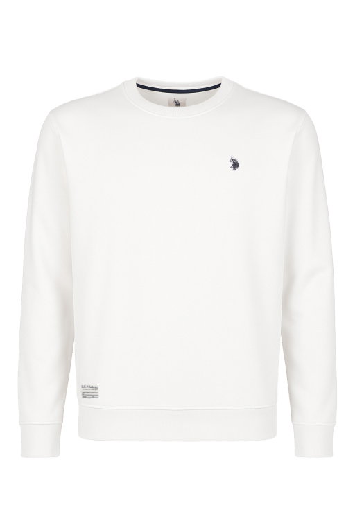 U.S. Polo Assn. Sweatshirt US16956 (100% Baumwolle) weiss Herren