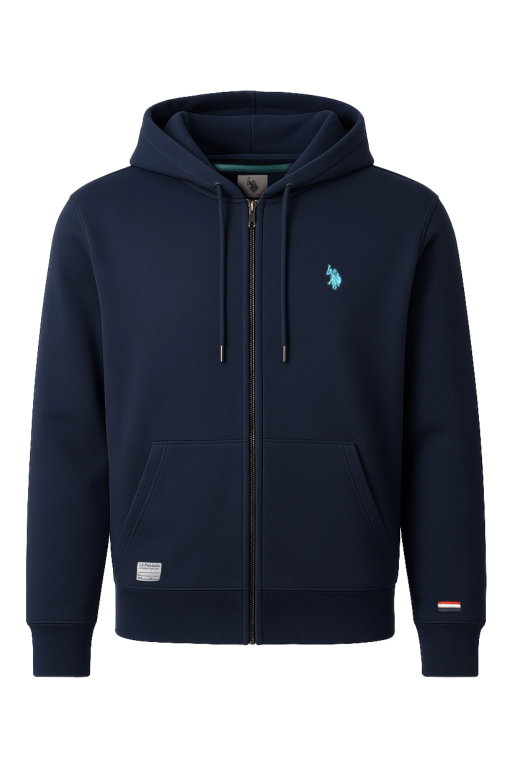 U.S. Polo Assn. Kapuzenpullover Sweat Hoodie (100% Baumwolle) navyblau Herren