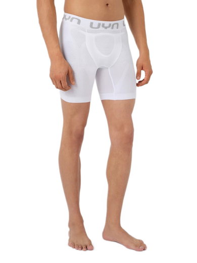 UYN Boxershort Position+ UW 6inch (Natex-Bio-Faser, hoher Tragekomfort) Unterwäsche weiss Herren
