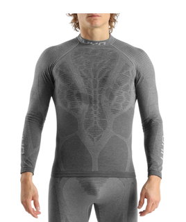 UYN Functional Long Sleeve Shirt Elevatyon Biomorph Turtle Neck (ideal thermoregulation, breathable) grey men's