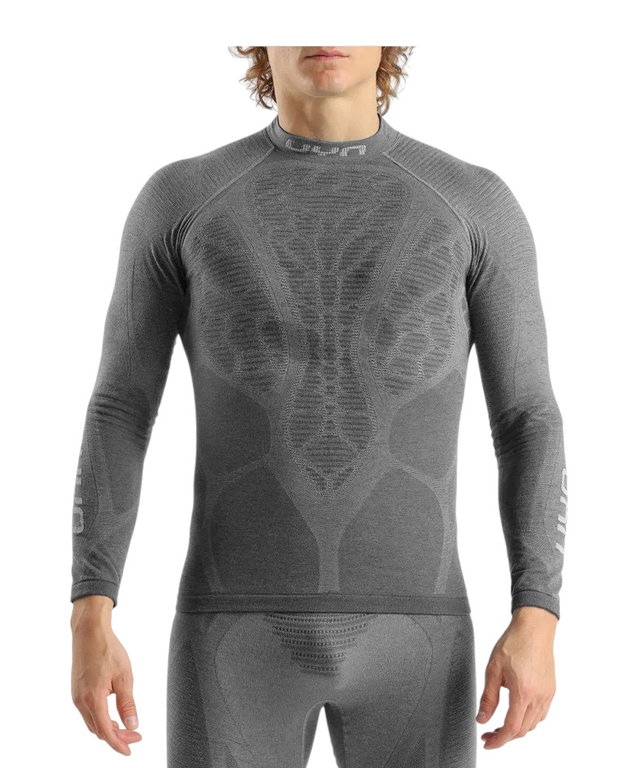 UYN Functional Long Sleeve Shirt Elevatyon Biomorph Turtle Neck (ideal thermoregulation, breathable) grey men's