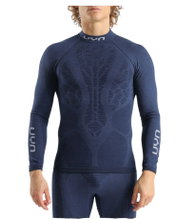 UYN Functional Long Sleeve Shirt Elevatyon Biomorph Turtle Neck (ideal thermoregulation, breathable) indigo blue men's