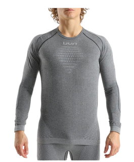 UYN Functional Long Sleeve Shirt Evolutyon Biotech Melange (ideal thermoregulation, breathable) grey men's