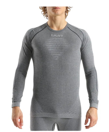 UYN Funktions-Langarmshirt Evolutyon Biotech Melange (ideale Thermoregulation, atmungsaktiv) grau Herren