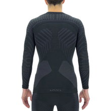 UYN Funktionsunterwäsche Langarmshirt Resilyon Round-Neck (aus biobasiertem NATEX) schwarz Herren