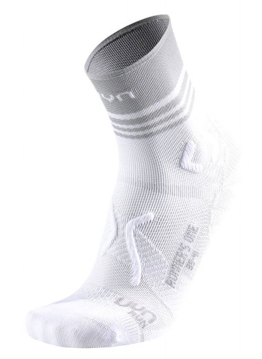 UYN Laufsocke Runner's One Short Grip (maximale Stabilität) weiss - 1 Paar