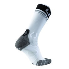 UYN Laufsocke Runner's One Mid (maximale Polsterung) weiss/schwarz - 1 Paar