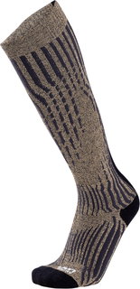 UYN Ski Sock Cashmere Shiny Ski (luxurious cashmere socks, breathable) gold/black Men -1 Pair