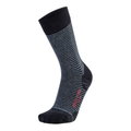 UYN Tagessocke Crew Athlesyon Comfort Stripes schwarz/anthrazitgrau- 1 Paar