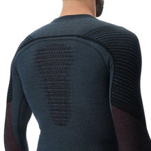 UYN Langarmshirt Fusyon (aus hochwertiger Merinowolle, weich, Rundhals) orionblau Herren