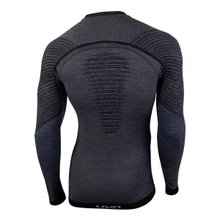 UYN Long Sleeve Shirt Fusyon (made of high-quality merino wool, soft, round neck) grey Men