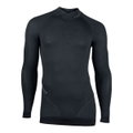 UYN Langarmshirt Fusyon Turtleneck (aus hochwertiger Merinowolle, weich, mit Rollkragen) schwarz Herren