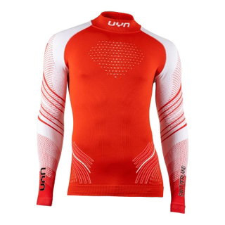 UYN Funktions-Langarmshirt Natyon 2.0 Turtle Neck enganliegend Switzerland rot Herren
