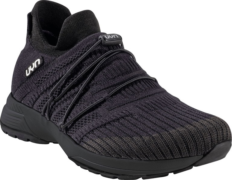 UYN Sneakersy biegowe Free Flow Tune (wełna merino/Knit) czarne męskie