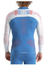 UYN Functional Long Sleeve Shirt Natyon 3.0 Russia Turtle Neck Fitted Underwear Blue/White Men's