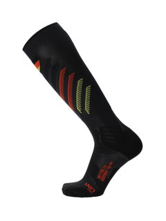 UYN Ski Sock Natyon 3.0 Germany (Knee Socks) black/red/gold - 1 Pair