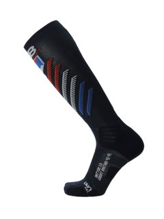 UYN Ski Socks Natyon 3.0 Great Britain (Knee Socks) black/red/white/blue - 1 Pair