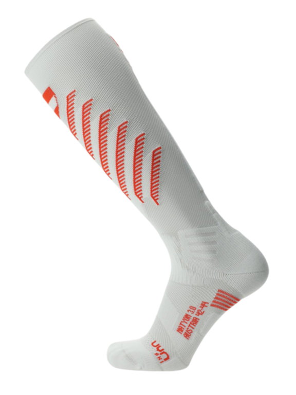 UYN Ski Socks Natyon 3.0 Austria (Knee Socks) white/red - 1 Pair