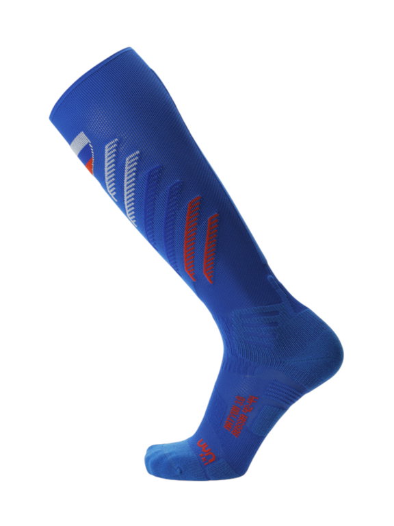 UYN Ski Sock Natyon 3.0 Russia (Knee Socks) blue/white/red - 1 Pair