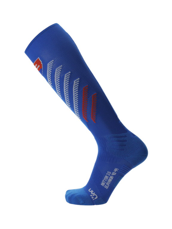 UYN Ski Sock Natyon 3.0 Slovakia (Knee Socks) blue/white/red - 1 pair