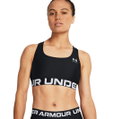 Under Armour Sport-BH HeatGear Authentics Mid Branded schwarz Damen