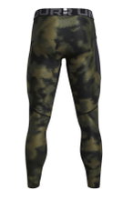 Under Armour Sport-Leggings Printed HG (Tight, enganliegend) grün/camo Herren