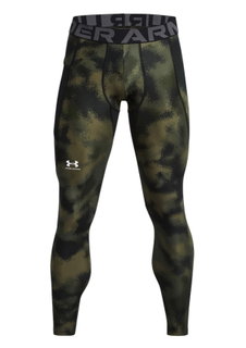 Under Armour Sport-Leggings Printed HG (Tight, enganliegend) grün/camo Herren