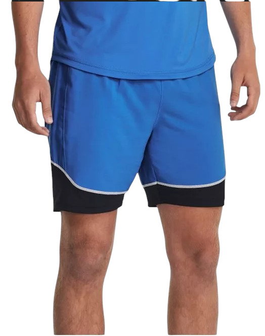 Under Armour Trainingshose Challenger Pro (100% Polyester, schnelltrocknend) kurz blau/schwarz Herren