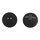 Unsquashable Squashball (2 yellow dots, Speed very slow) black - 25 Balls Polybag
