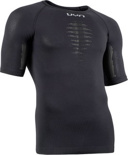 UYN Functional Short-Sleeved Shirt Energyon (light underwear made from bio-based NATEX) close-fitting black Men