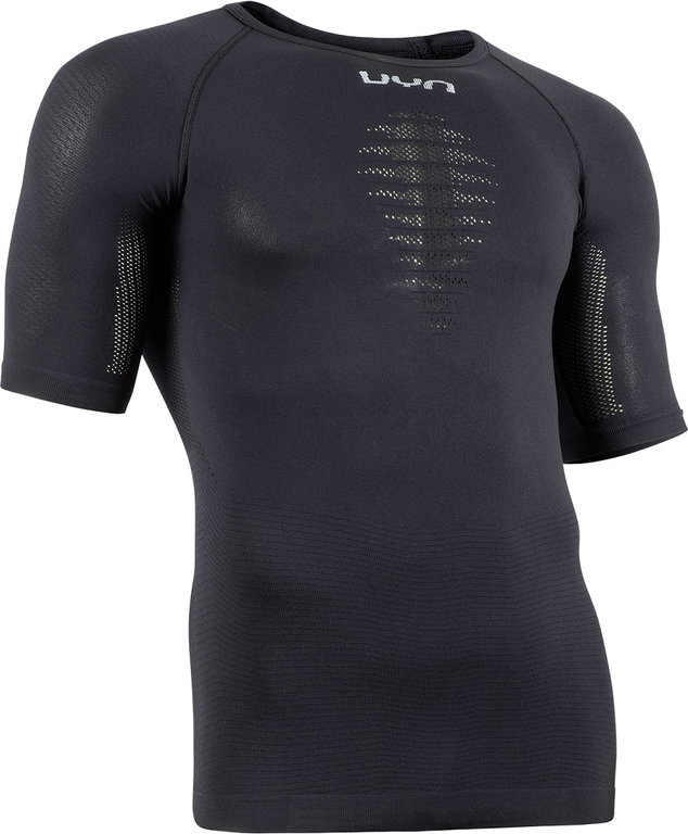 UYN Funktions-Kurzarmshirt Energyon (leichte Unterwäsche aus biobasiertem NATEX) enganliegend schwarz Herren