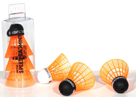 Victor VICFUN Speed-Badminton Bälle Shock Tube 3er Dose