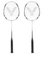 Victor Badmintonschläger AL2200 (98g/ausgewogen/mittel) <b>weiss</b>- besaitet - <b>( 2er SET ) </b>