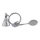 Victor Keyring (Racket and Badminton Keyring)