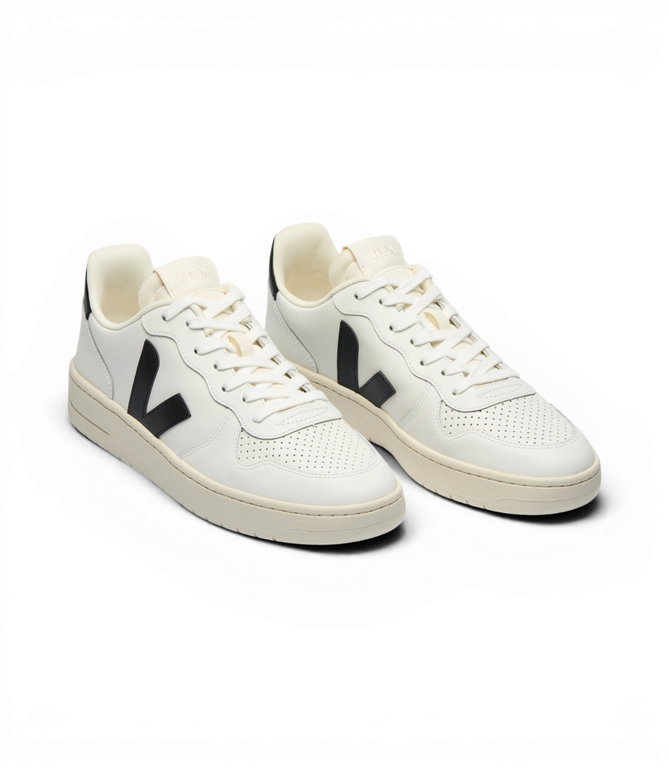 Veja V-10 Prime Sneakers (Leather) white/black