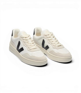 Veja Sneaker V-90 (Leder) weiss/schwarz/beige